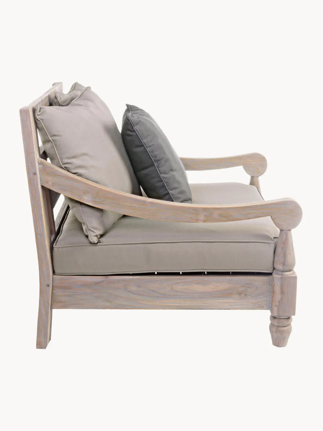 Sillón de exterior de madera maciza Bali