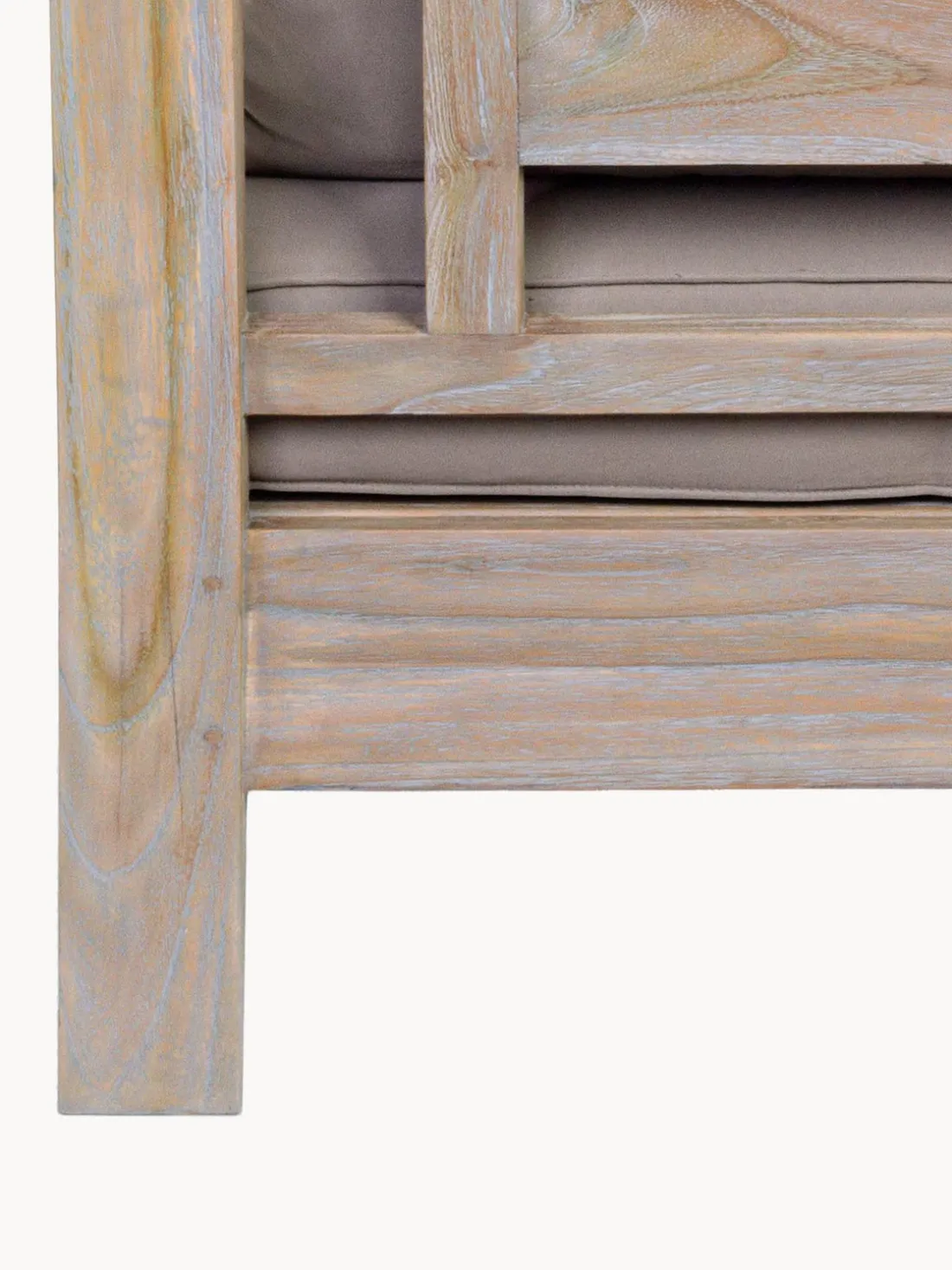 Sillón de exterior de madera maciza Bali