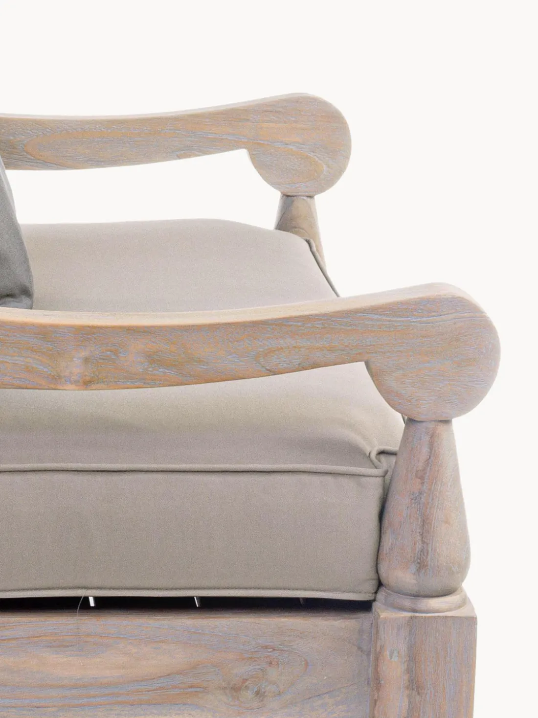 Sillón de exterior de madera maciza Bali