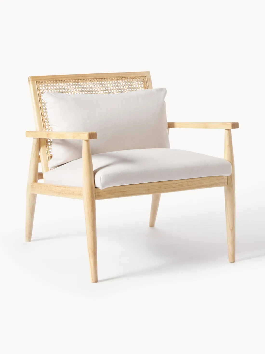 Sillón de madera de caucho Manuell