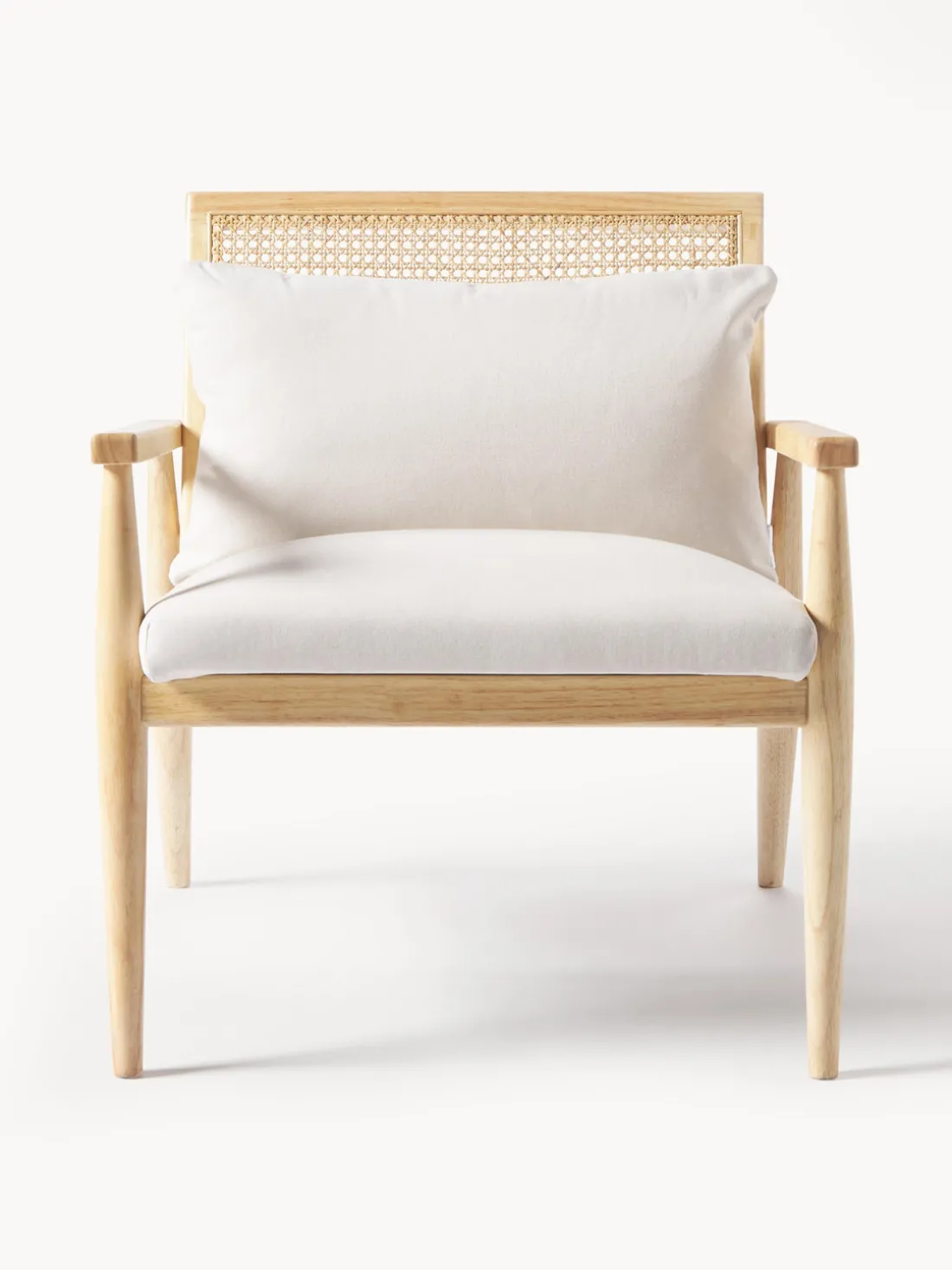 Sillón de madera de caucho Manuell