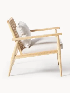 Sillón de madera de caucho Manuell