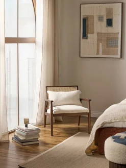 Sillón de madera de caucho Manuell