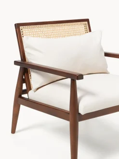 Sillón de madera de caucho Manuell