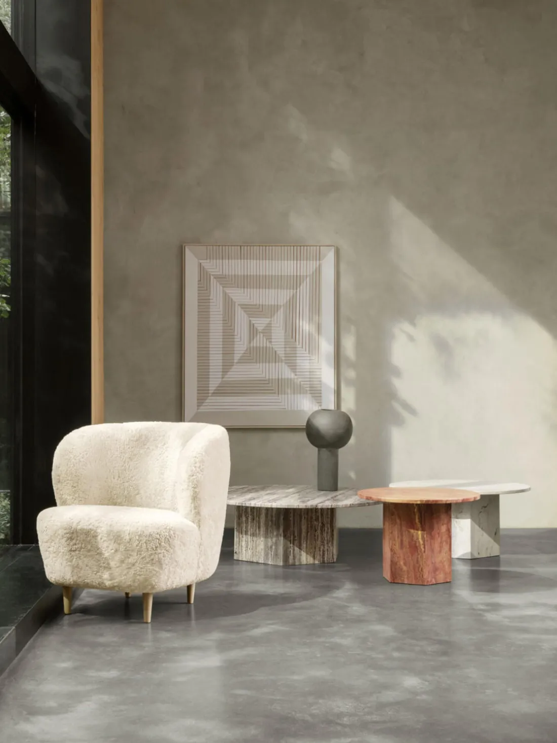 Sillón de piel de oveja Stay