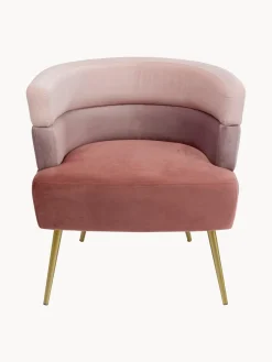 Sillón de terciopelo diseño retro Sandwich