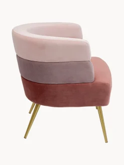 Sillón de terciopelo diseño retro Sandwich