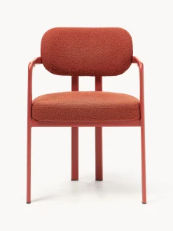 Sillón en tejido bouclé Adrien