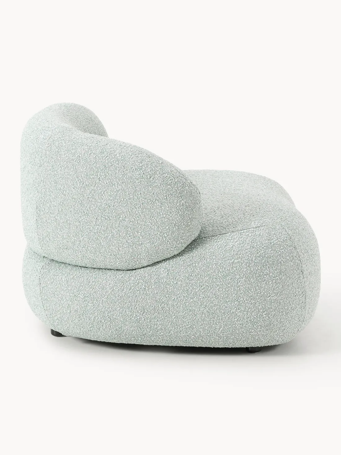 Sillón en tejido bouclé Alba