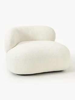 Sillón en tejido bouclé Alba