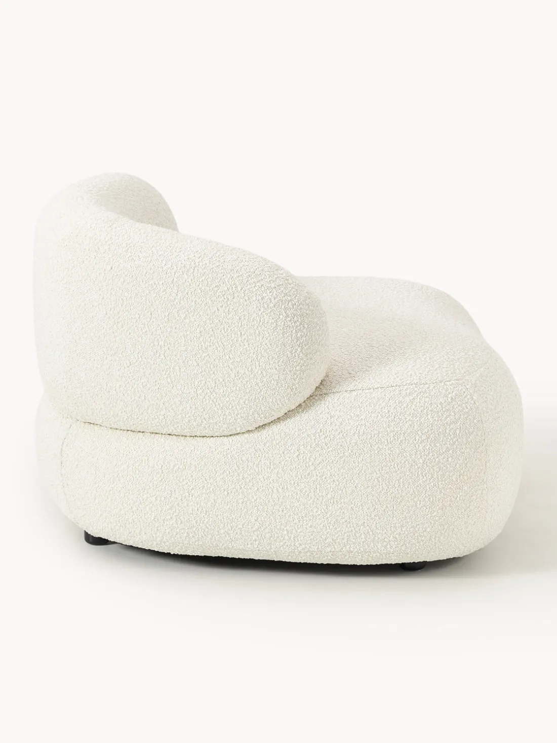 Sillón en tejido bouclé Alba