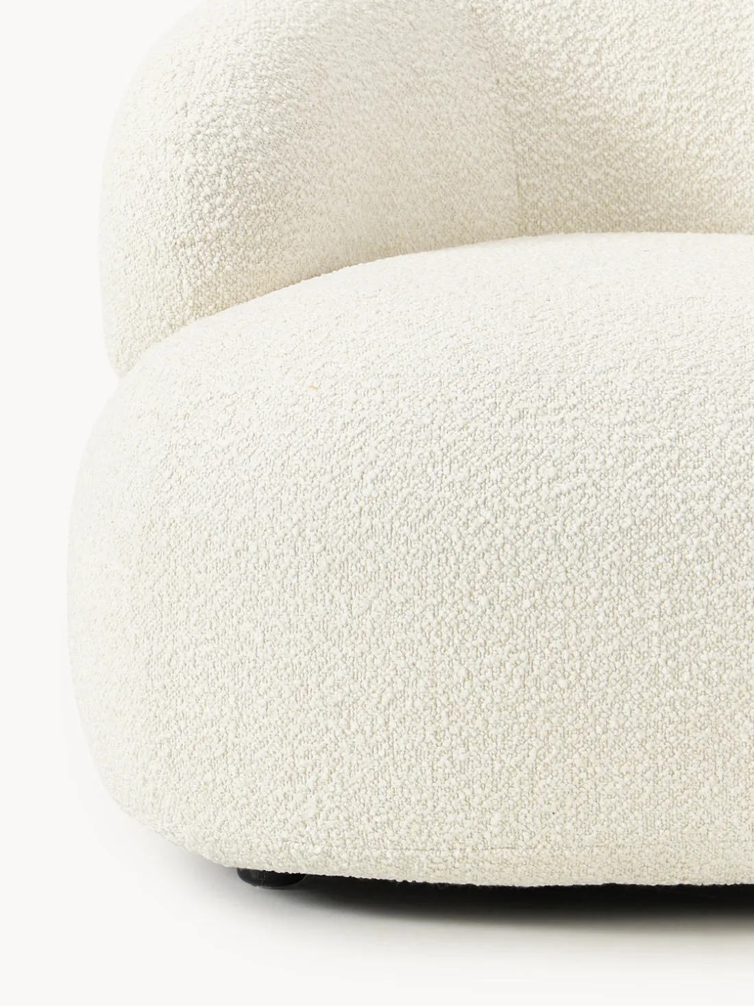 Sillón en tejido bouclé Alba