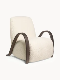 Sillón en tejido bouclé Buur