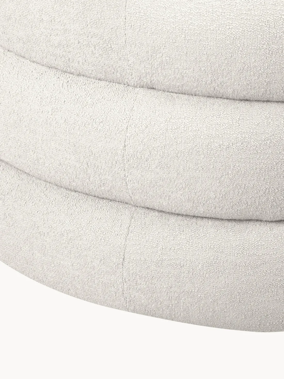 Sillón en tejido bouclé de diseño Solomon