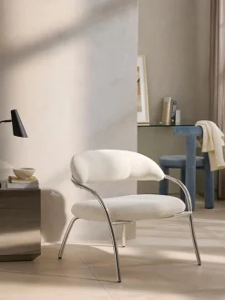 Sillón en tejido bouclé Dodo