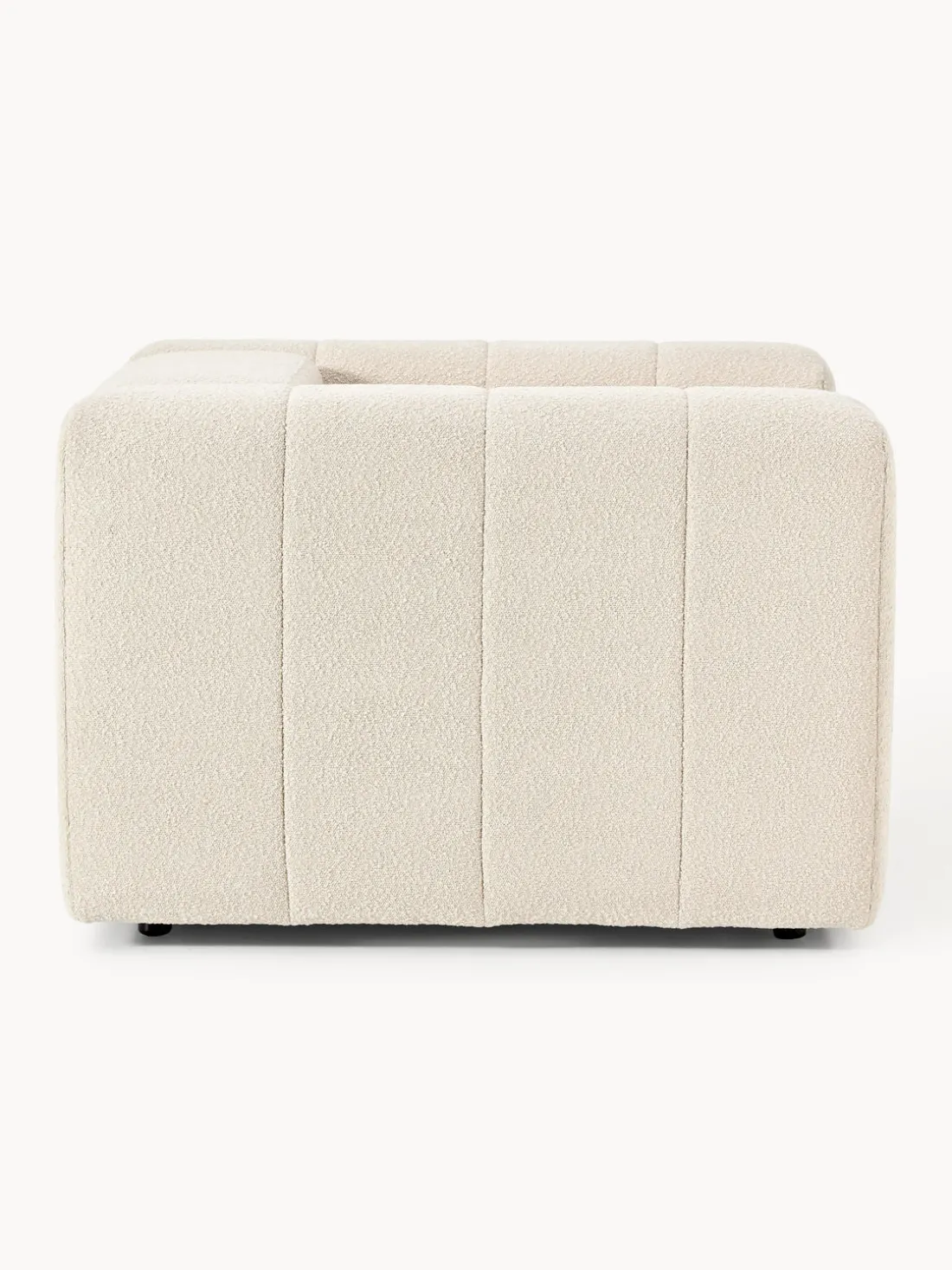 Sillón en tejido bouclé Lena