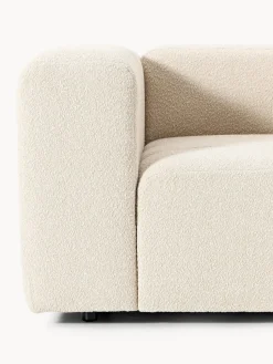 Sillón en tejido bouclé Lena