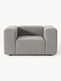 Sillón en tejido bouclé Lena