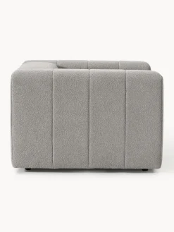 Sillón en tejido bouclé Lena