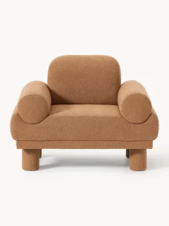 Sillón en tejido bouclé Lilo