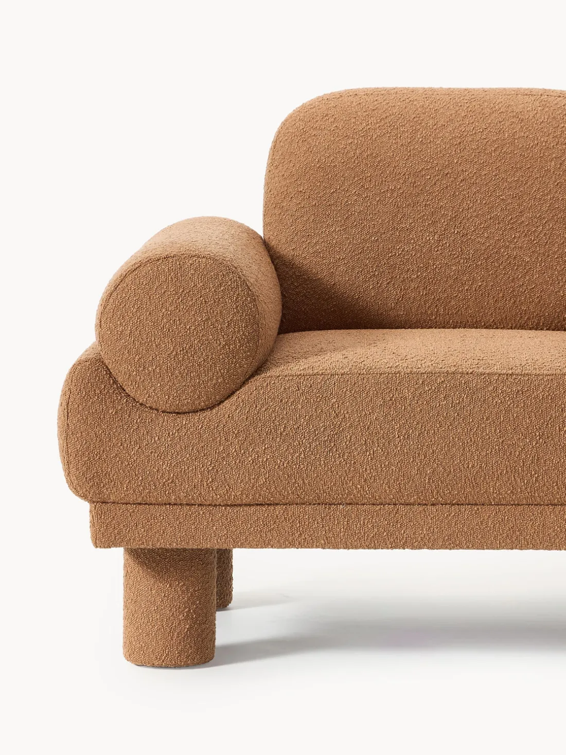 Sillón en tejido bouclé Lilo