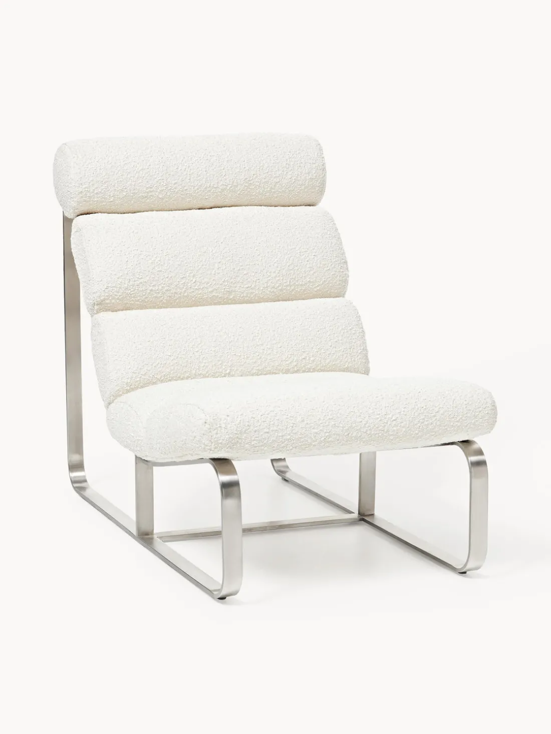 Sillón en tejido bouclé Pavlos