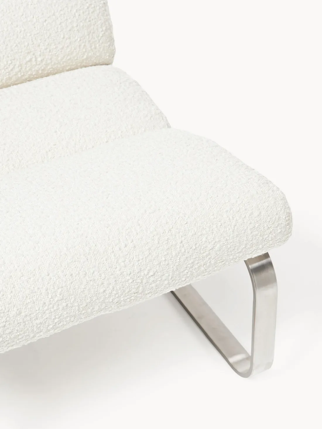 Sillón en tejido bouclé Pavlos