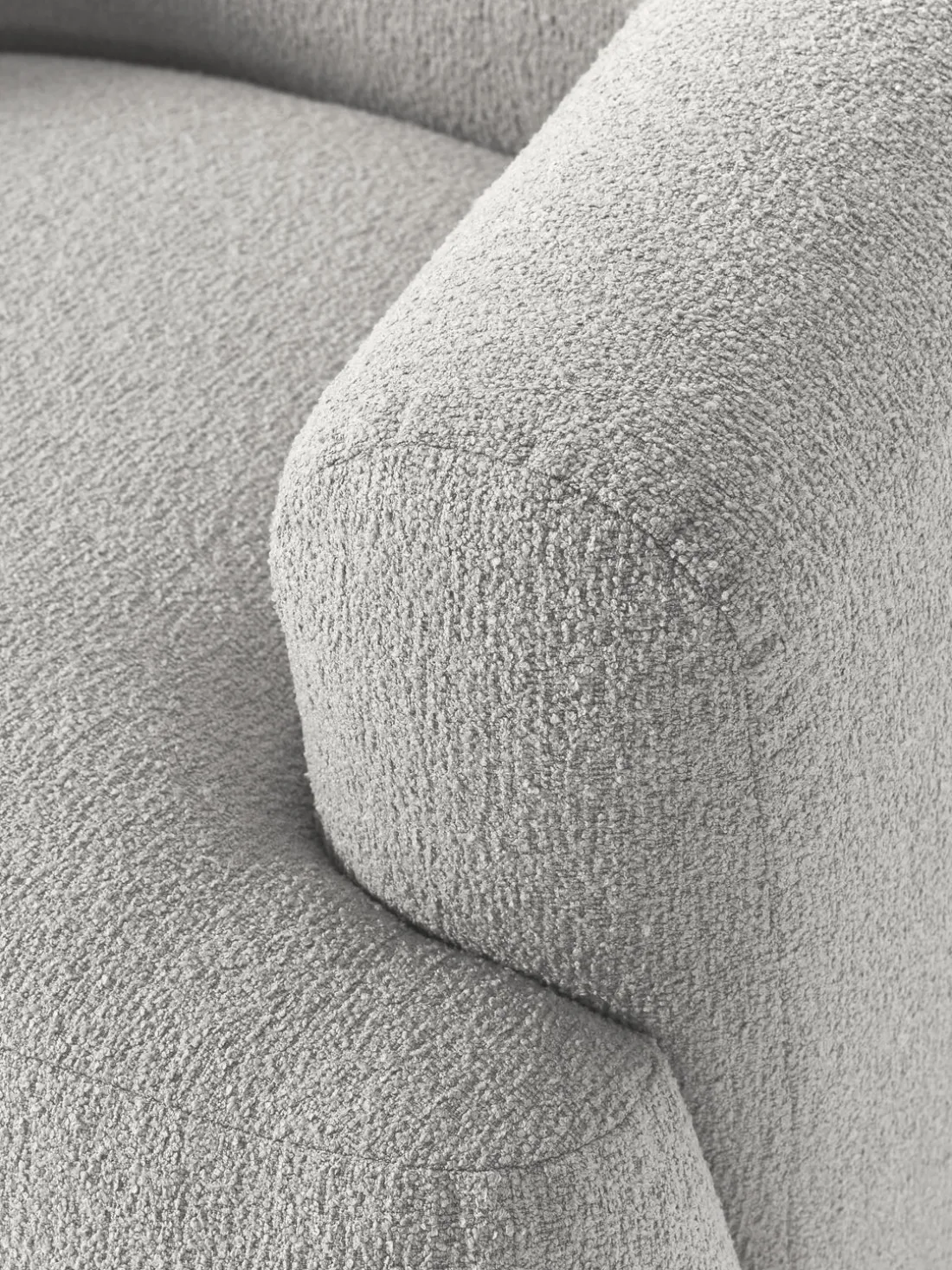 Sillón en tejido bouclé Sofia