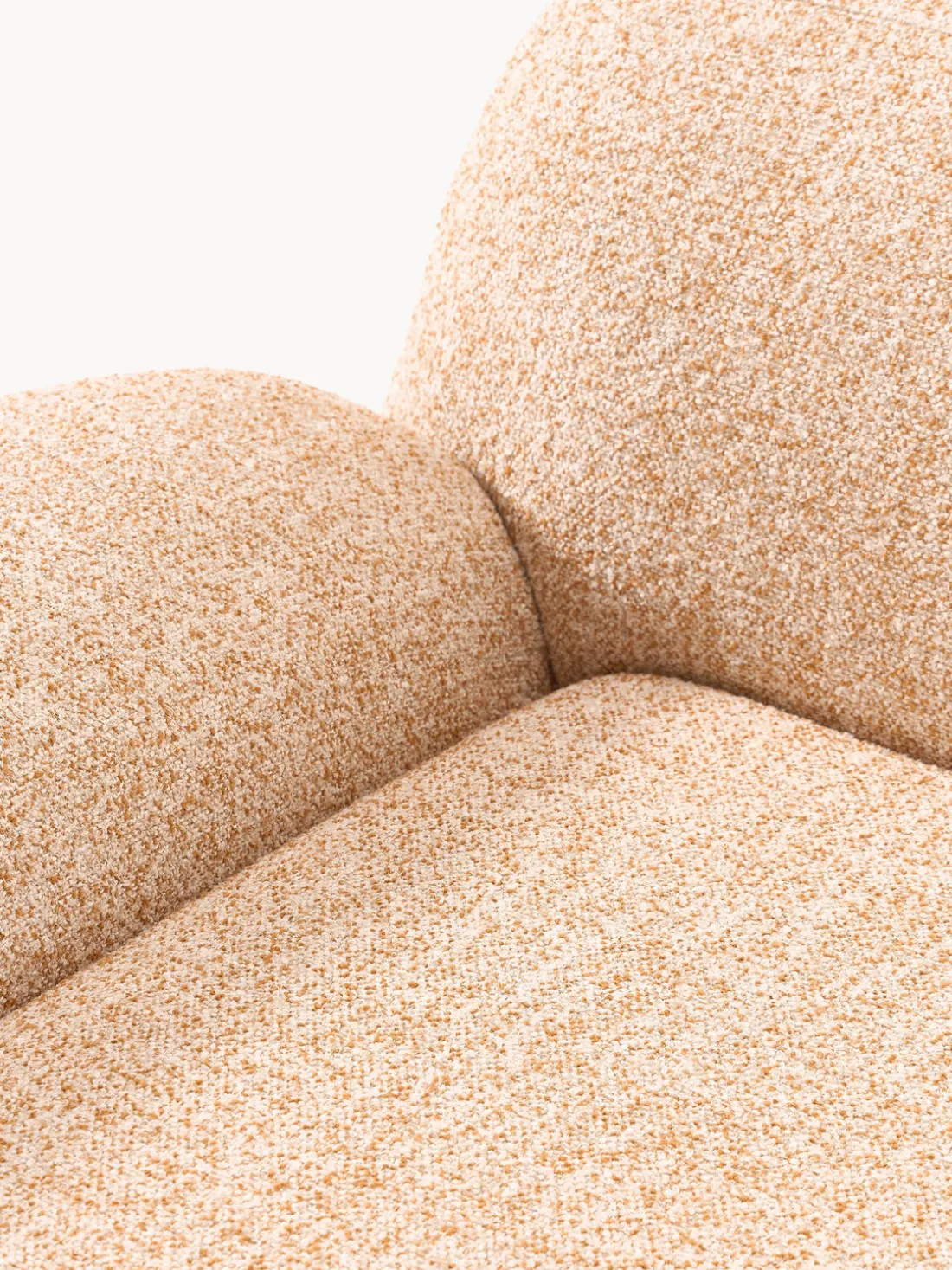 Sillón en tejido bouclé Wolke