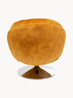Sillón giratorio de terciopelo Cosy