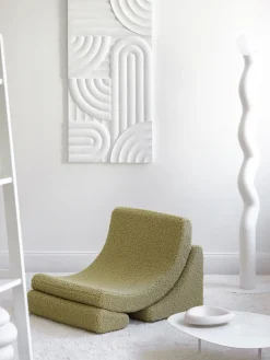 Sillón infantil artesanal de borreguillo Moon