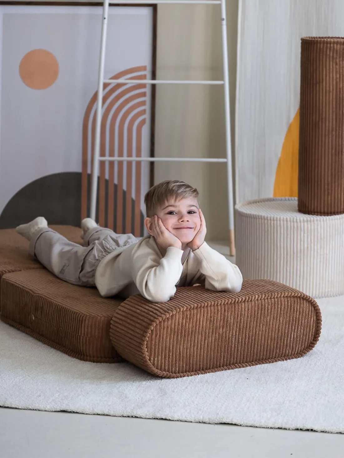 Sillón infantil de pana plegable Sugar