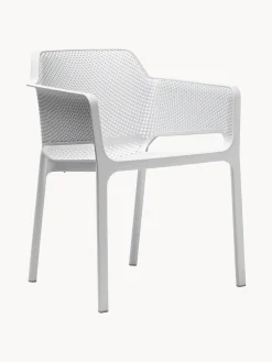 Sillones de jardín apilables con reposabrazos Net, 2 uds.