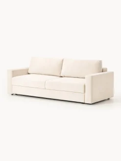 Sofá cama de terciopelo Tasha (3 plazas), con espacio de almacenamiento