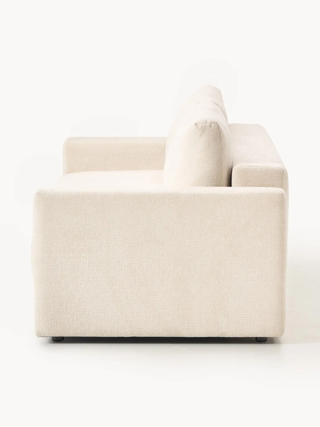 Sofá cama de terciopelo Tasha (3 plazas), con espacio de almacenamiento