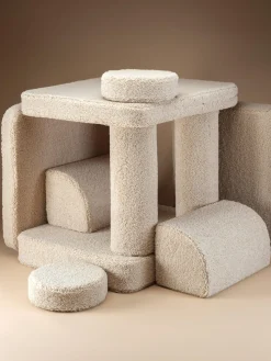 Sofá cama infantil modular de borreguillo artesanal Sugar