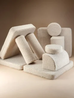 Sofá cama infantil modular de borreguillo artesanal Sugar