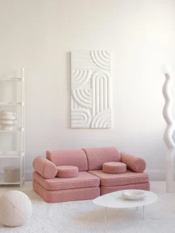 Sofá cama infantil modular artesanal de borreguillo Sugar