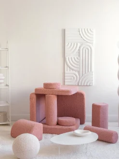 Sofá cama infantil modular artesanal de borreguillo Sugar