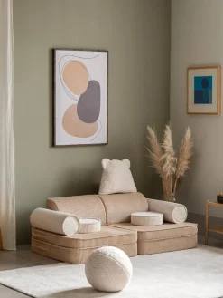 Sofá cama infantil modular de pana Sugar