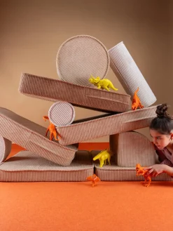 Sofá cama infantil modular de pana Sugar