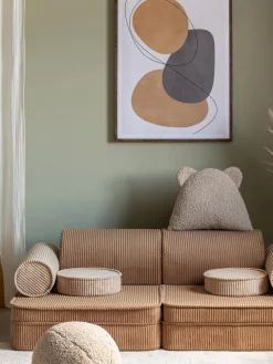 Sofá cama infantil modular de pana Sugar