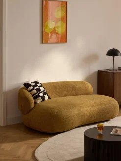 Sofá de borreguillo bouclé Alba (2 plazas)