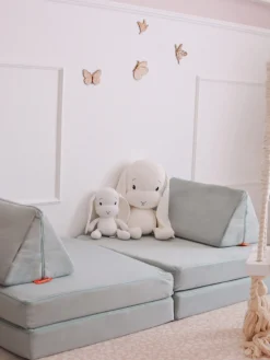 Sofá infantil modular artesanal de terciopelo Mila