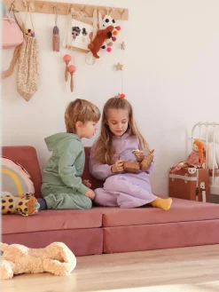 Sofá infantil modular artesanal de terciopelo Mila