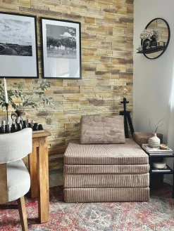 Sofá infantil modular artesanal de pana Mila