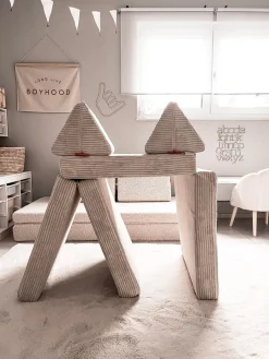 Sofá infantil modular artesanal de pana Mila