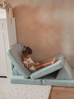 Sofá infantil modular artesanal de terciopelo Mila