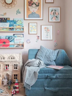 Sofá infantil modular artesanal de pana Mila