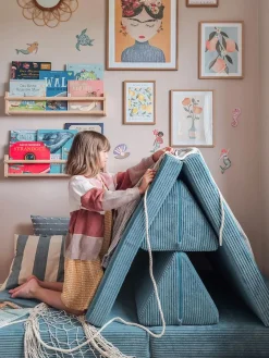 Sofá infantil modular artesanal de pana Mila
